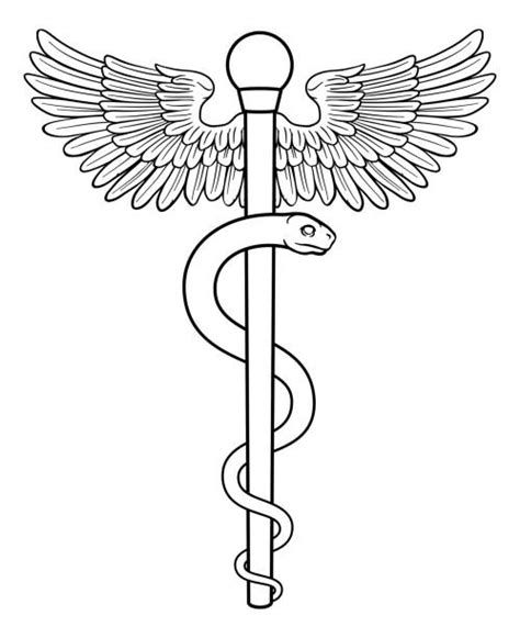 Rod Of Asclepius Drawing Illustrations Royalty Free Vector Graphics And Clip Art Istock