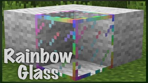 Rainbow Glass Minecraft Texture Pack