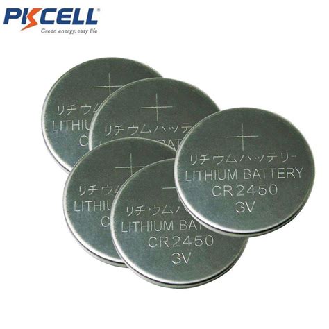 Capacity 600mAh 3V Lithium Button Cell Batteries ECR2450 DL2450 CR2450