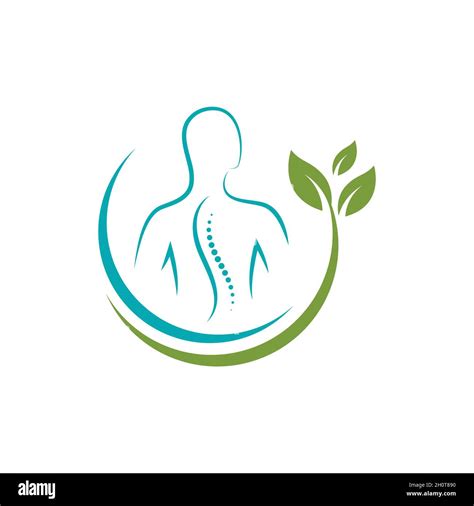 Chiropractic Symbol Vector Icon Design Illustration Template Stock