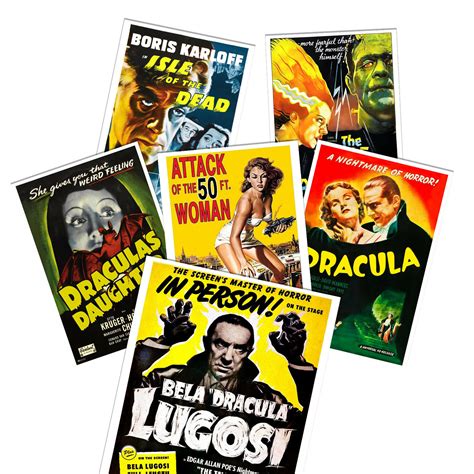 Classic Horror Monsters Posters