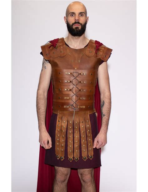 Roman Brown Leather Vintage Lorica Segmentata