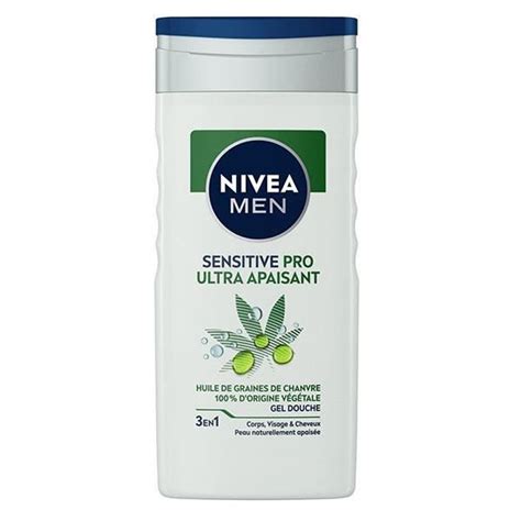 Nivea Men Gel Douche Chanvre Sensitive Pro Ultra Apaisant 250ml