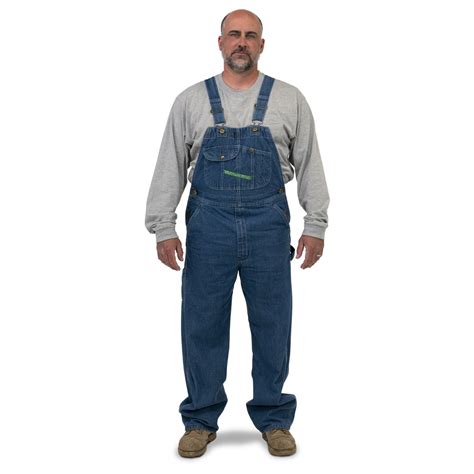 Bib Overalls For Men Enzyme Washed Key Apparel