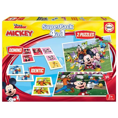 Educa Borras Educa In Superpack Mickey And Friends Puzzles