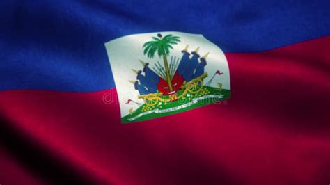 Haiti Flag Waving In The Wind National Flag Of Haiti Sign Of Haiti