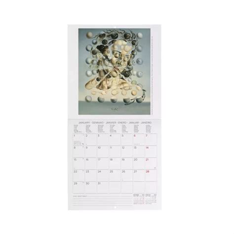 CALENDARIO 2024 LEGAMI Cm 18X18 SALVADOR DALI Da Parete VERTICALE EUR 6