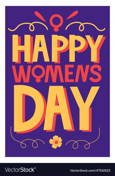 International Womens Day 8 March Feminist Vector Image