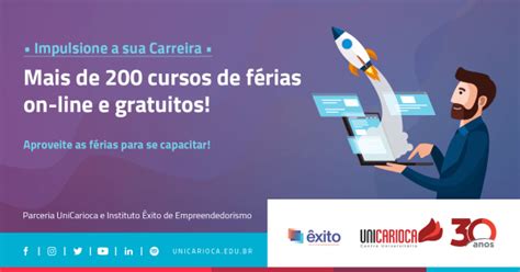 Cursos de Férias Online UniCarioca e Instituto Êxito de