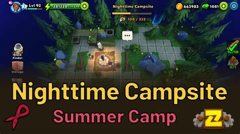 Nighttime Campsite 3 Summer Camp Puzzle Adventure Youtube