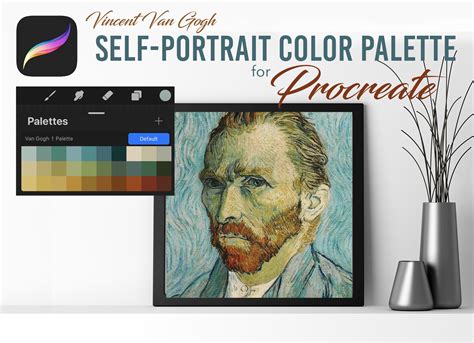 Procreate Color Palette Van Gogh Self Portrait Etsy