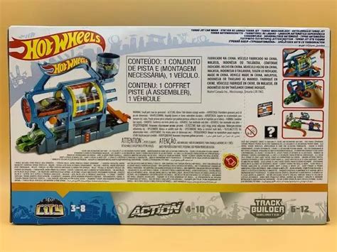 HOT WHEELS CITY Turbo Jet Car Wash Track Builder Set W Police Car Others New EUR