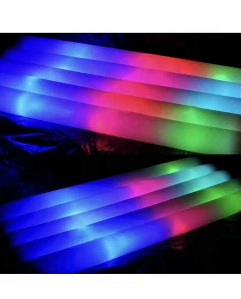 100 200pc Glow Led 18 Foam Flashing Light Stick Party Concert Wedding