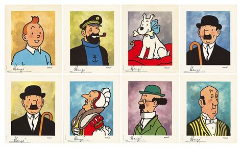 Christmas with Tintin and family – small busts of the main characters ...