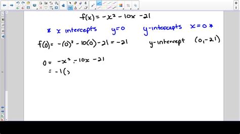 How To Find X And Y Intercepts Of A Quadratic Equation Tessshebaylo