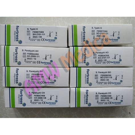 Jual Widal Fortress Ecer Vial Typhi O H Paratyphi Ah Ao Bh Bo Ch