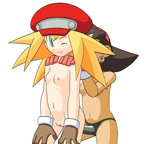 Rule 34 Animated Artist Request Blonde Hair Brown Hair Dildo From Behind Gloves Hat Mega Man