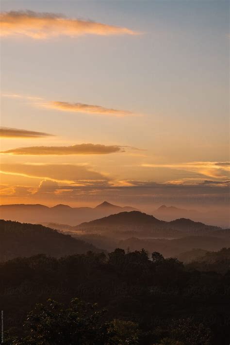 Sunrise Over The Mountains In Ella Sri Lanka By Stocksy Contributor