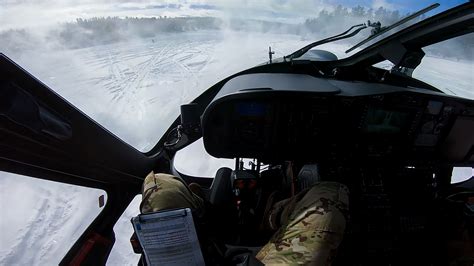 Mh A Grey Wolf Makes First Snow Landing Malmstrom Air Force Base