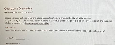 Solved Question 4 5 ﻿points Relevant Topics Individual