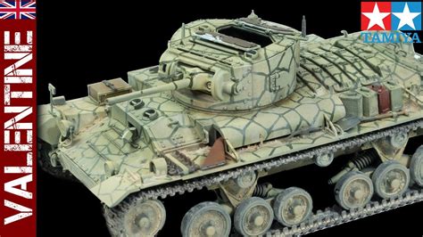 Valentine Tank In Malta Camouflage Scheme Tamiya 135 Scale Model Kit