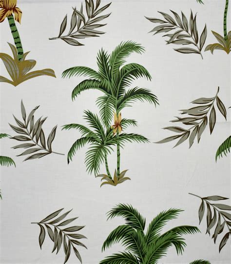 Cotton Lycra Coconut Tree Print Fabric Fc Dinesh Exports