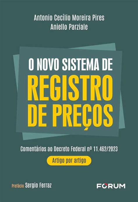 O Novo Sistema De Registro De PreÇos Fórum Digital