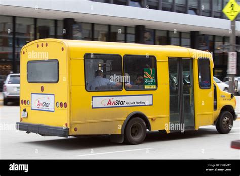 Avistar airport parking shuttle bus Stock Photo - Alamy