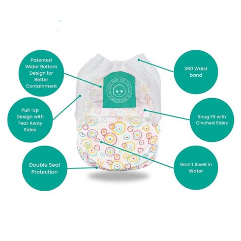 Little Toes Natural Disposable Swim Diapers 24 Pack