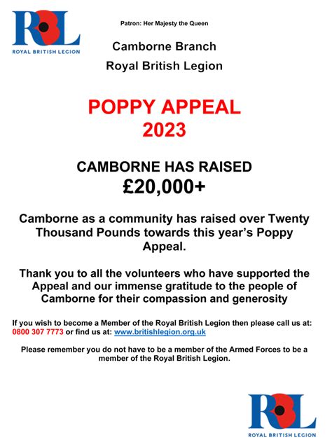 Welcome To The Camborne Branch Of The Royal British Legion Camborne Branch