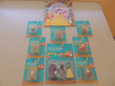 VINTAGE DISNEY SNOW White And The Seven Dwarfs Vinyl Toy Figures LOT Of