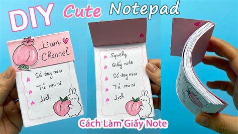 Cách Làm Giấy Note đơn Giản Tại Nhà How To Make Cute Notepad Diy