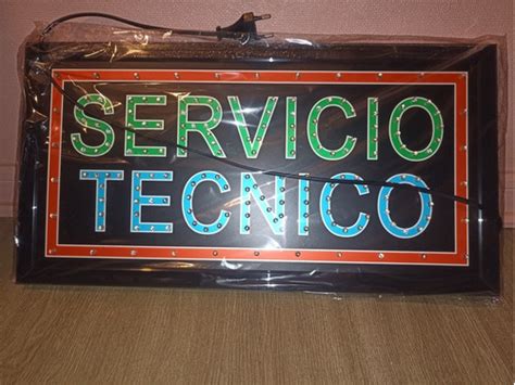 Letrero Led Led Luminoso Servicio T Cnico Cuotas Sin Inter S