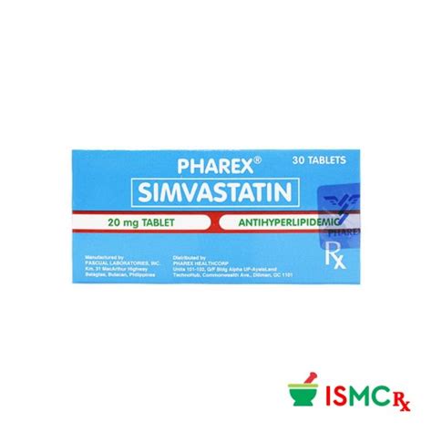 Pharex Simvastatin Mg Tablet Iloilo Supermart Online Aton Guid Ini