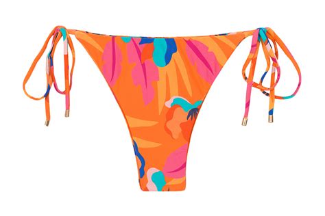 Bikini Pezzo Sotto Bottom Orange Bloom Ibiza Marchio Rio De Sol