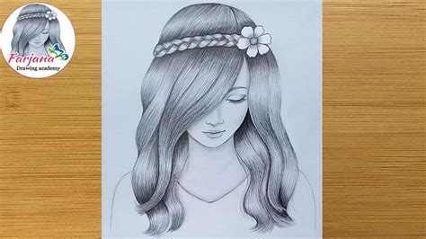 How To Draw A Girl With Pencil Step By Step How To Draw A Girl Easy