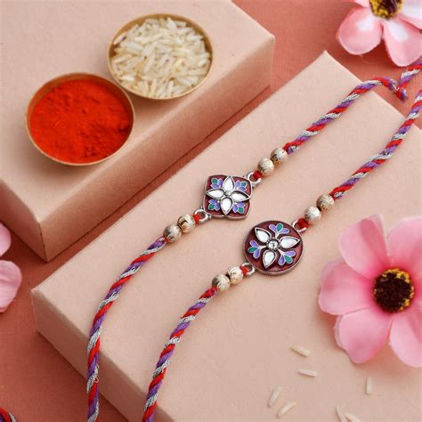 Send Two Rakhi Set To India Brother Rakhi Sets Online