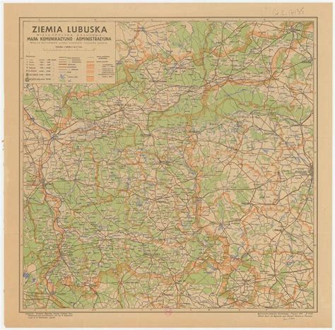 Ziemia Lubuska Wielkopolska Zachodnia Mapa Komunikacyjno