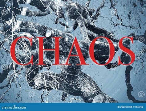 Illustration Of The Word Chaos Stock Illustration Illustration Of