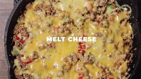 Keto Cheesy Mexican Taco Skillet Youtube