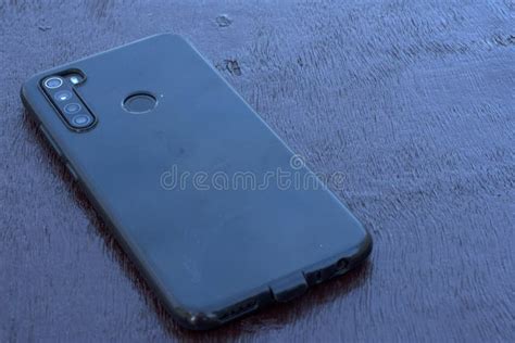 Black Mobile Phone Up Side Down Stock Image Image Of Lifestyle