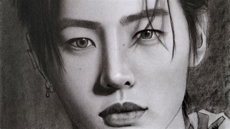 Enhypen SUNGHOON Charcoal Drawing YouTube