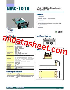 NMC-1010 Datasheet(PDF) - Advantech Co., Ltd.