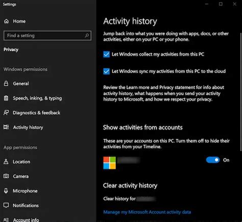 How To View And Clear Activity History On Windows