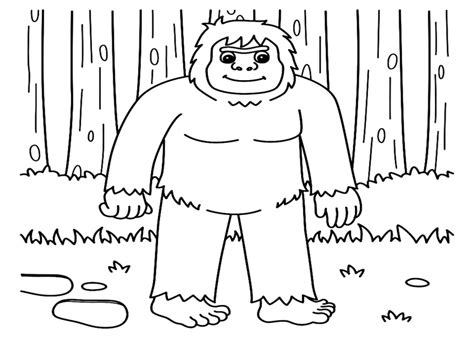 30 Free Printable Bigfoot Coloring Pages