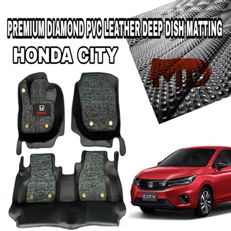 Honda City To Double Layer Deep Dish Matting With Brand Logo