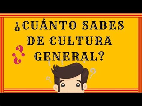 50 Preguntas De Cultura General Trivia YouTube