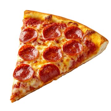 A Single Slice Of Pepperoni Pizza With Melted Cheese And On Top