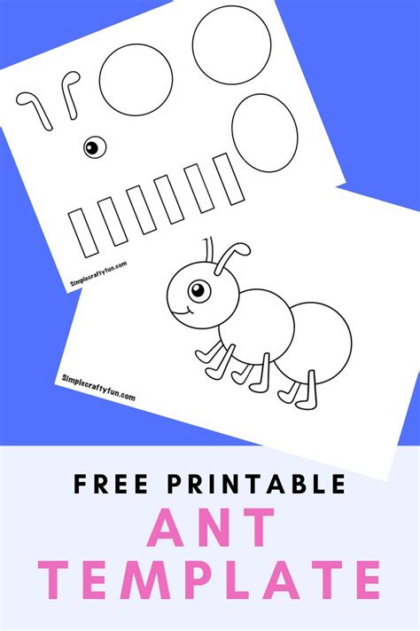 Easy Ant Craft Template Free Printable