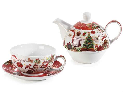 Set Tazza E Teiera In Porcellana Favola Di Natale Art